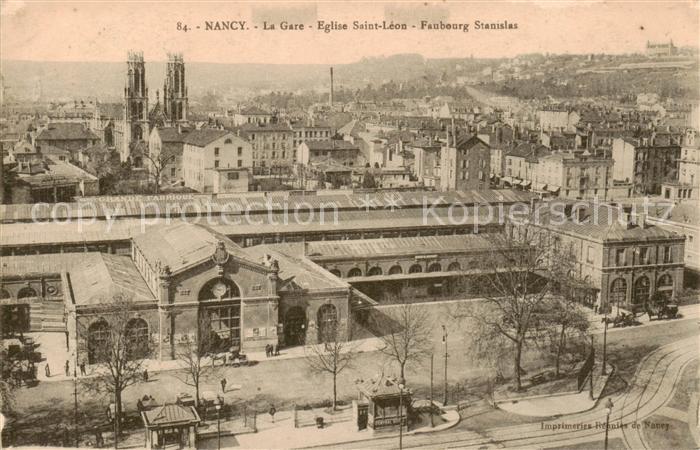 Nancy 54 La Gare Eglise Saint Leon Faubourg Stan
