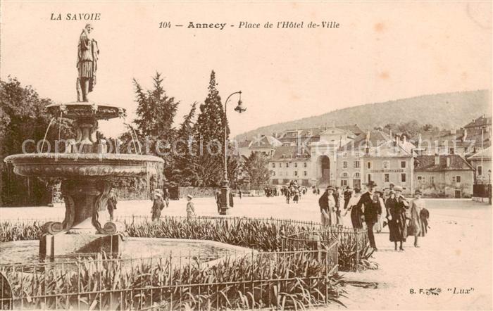 Annecy 74 Haute-Savoie Place de l’Hotel de Ville
