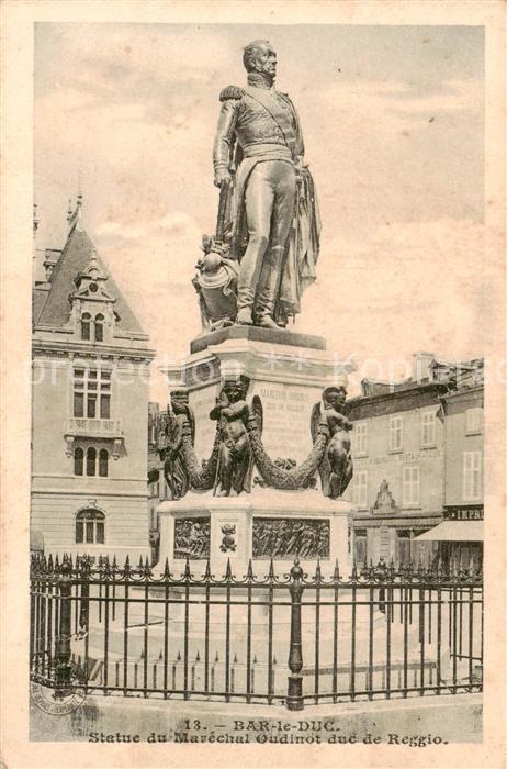 Bar-le-Duc 55 Statue du Marechal Oudinot duc de Reggio