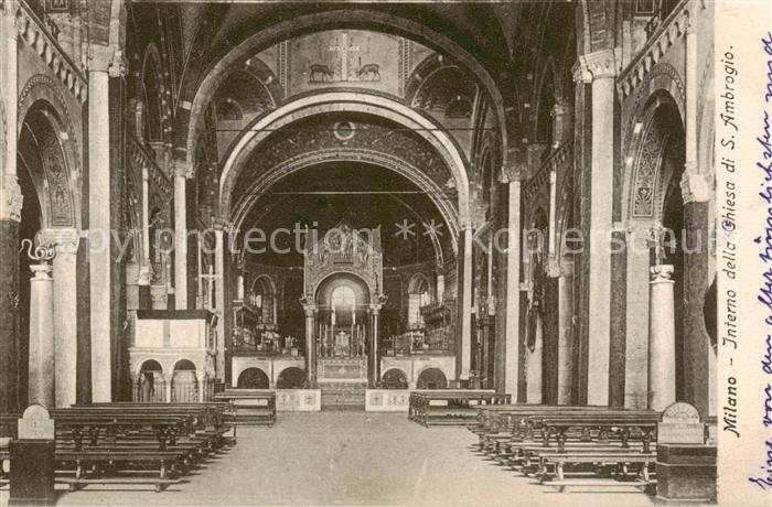 Milano Mailand IT Interno della Chiesa di San Ambrogio