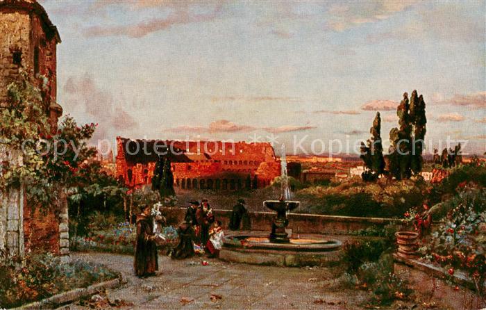 Rom  Roma IT Blick vom Kloster St Bonaventura auf das Kolosseum