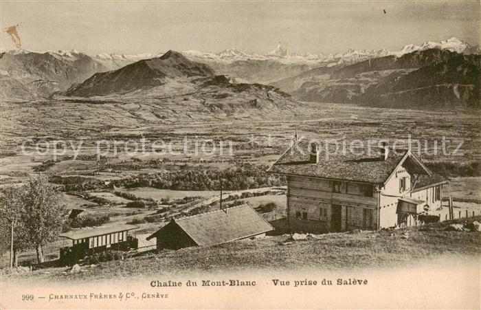 Saleve Le Haute-Savoie 74 Chaine du Mont Blanc Vue prise du Saleve
