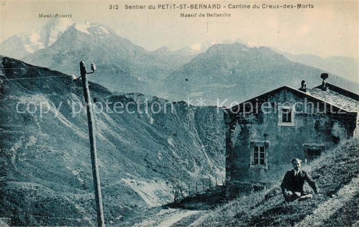 Petit-St-Bernard Cantine du Creux des Morts Massif de Bellecote