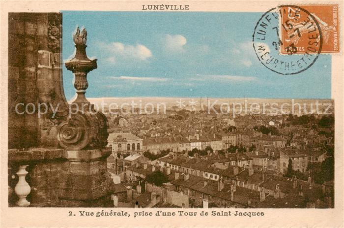 Luneville 54 Meurthe-et-Moselle Vue generale prise d’une Tour de Saint Jacques