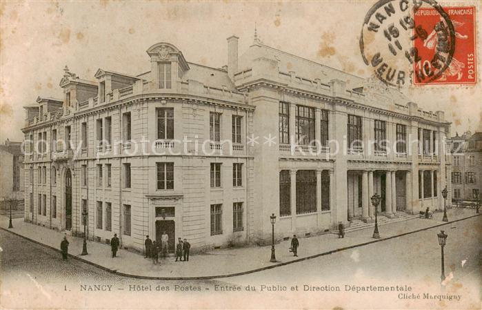 Nancy 54 Hotel des Postes Entree du Public et Direction Departementale