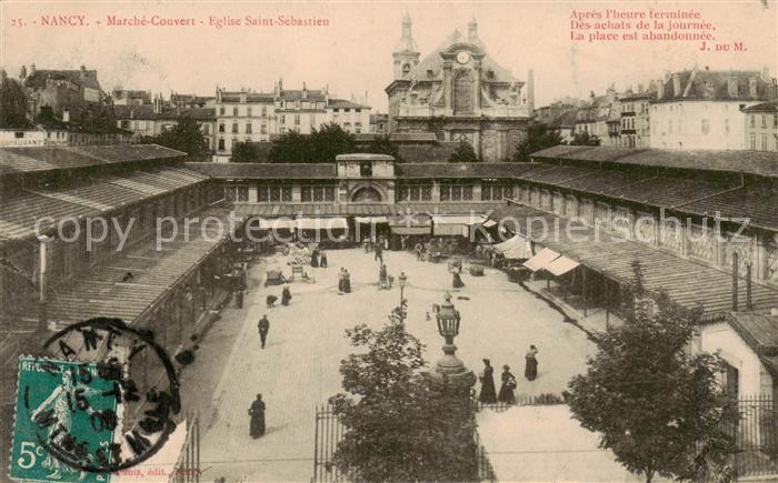 Nancy 54 Marche Couvert Eglise Saint Sebastien