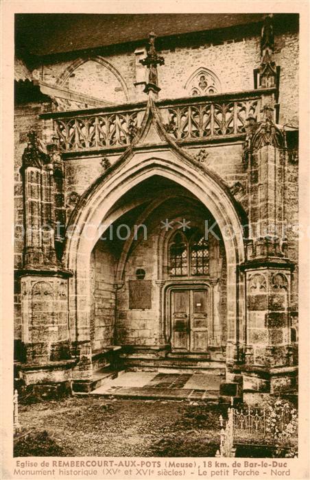Rembercourt-Sommaisne 55 Meuse Eglise Monument historique Le petit Porche Nord