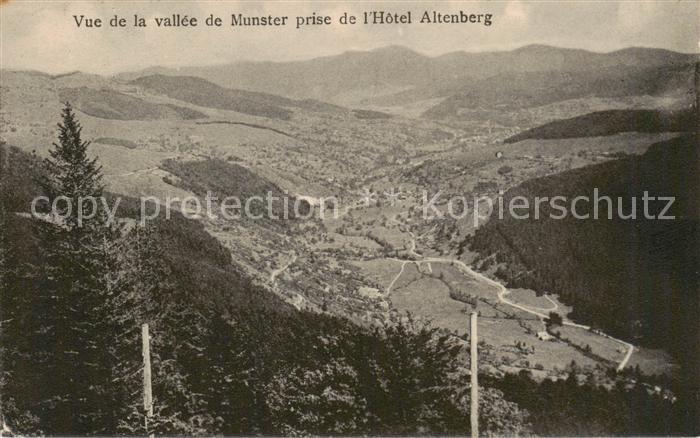 Munster  Muenster 68 Alsace Vue de la vallee de Munster prise de l’