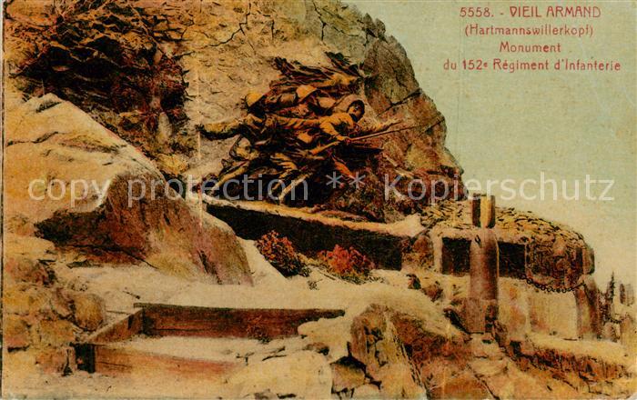Vieil Armand Hartmannswillerkopf Monument du 152e Regiment d Infanterie