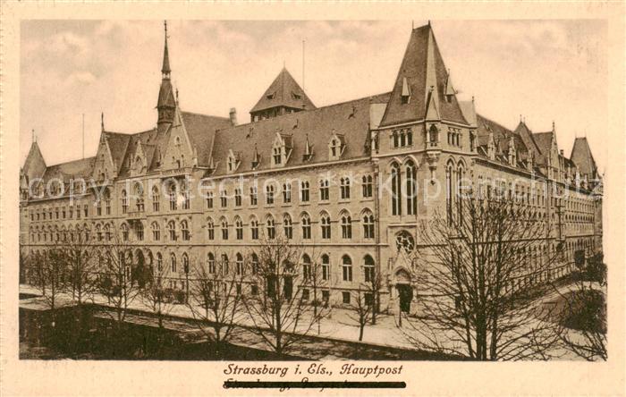 Strassburg Elsass Hauptpost