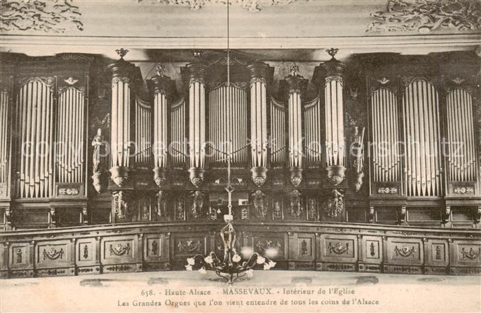 Massevaux Alsace Elsass Interieur de l’Eglise Les Grandes Orgue