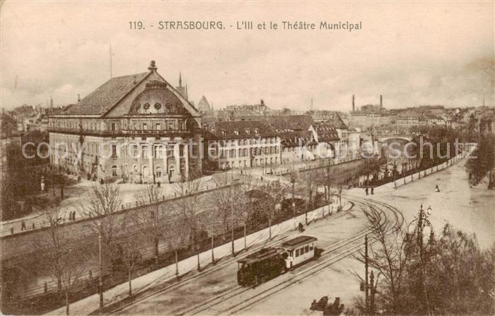 Strasbourg 67 Alsace Ill et le Theatre Municipal