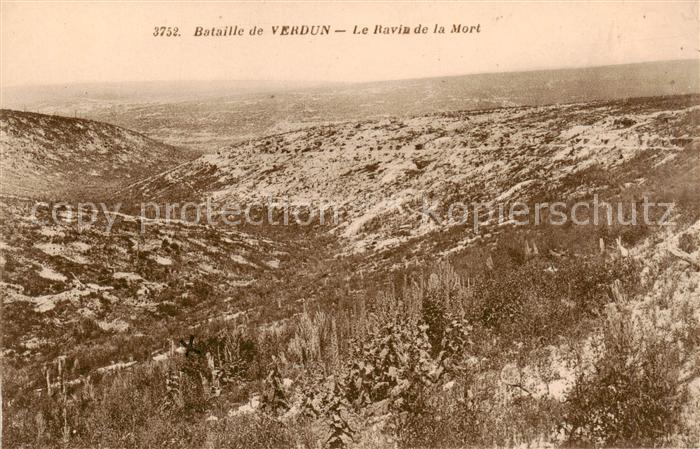 Verdun  55 Meuse Bataille de Verdun Ravin de la Mort Kriegsschauplatz 1. Weltkri