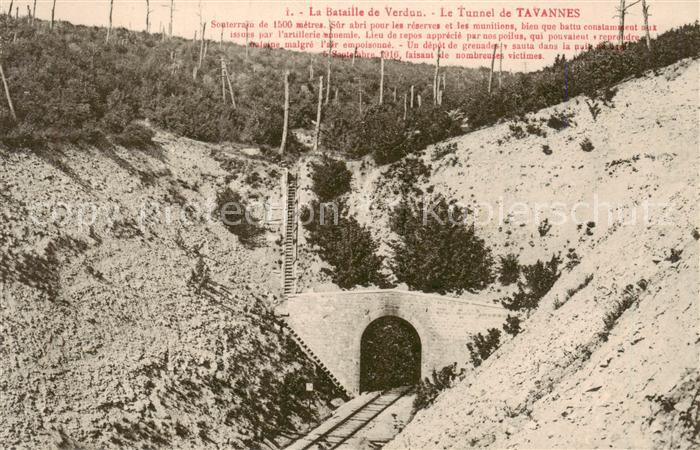 Verdun  55 Meuse Bataille de Verdun Le Tunnel de Tavannes