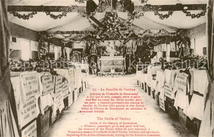 Verdun  55 Meuse Bataille de Verdun Intérieur de l Ossuaire de Douaumont