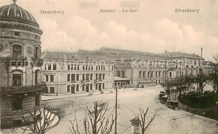 Strassburg Elsass Bahnhof la gare
