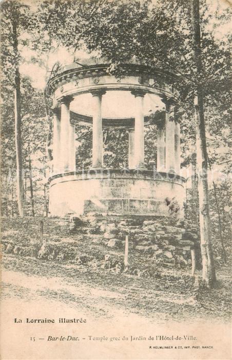 Bar-le-Duc 55 Temple grec du jardin de l Hôtel de Ville