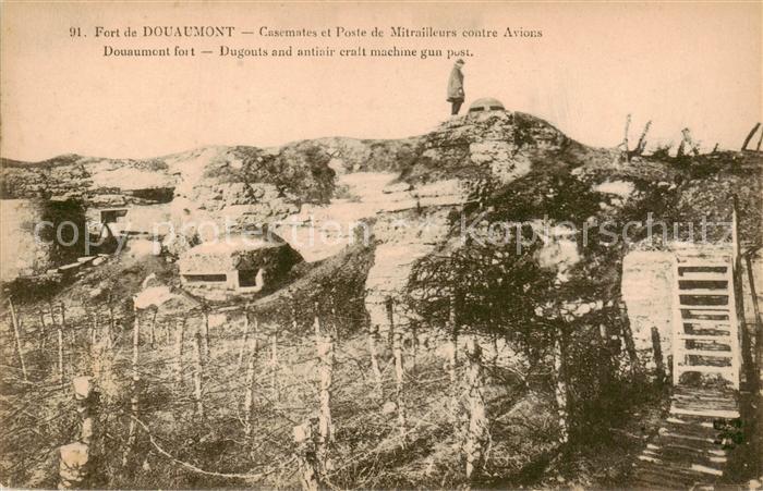 Douaumont Casemates et Poste de Mitrailleurs contre avions Fort Kriegsschauplatz