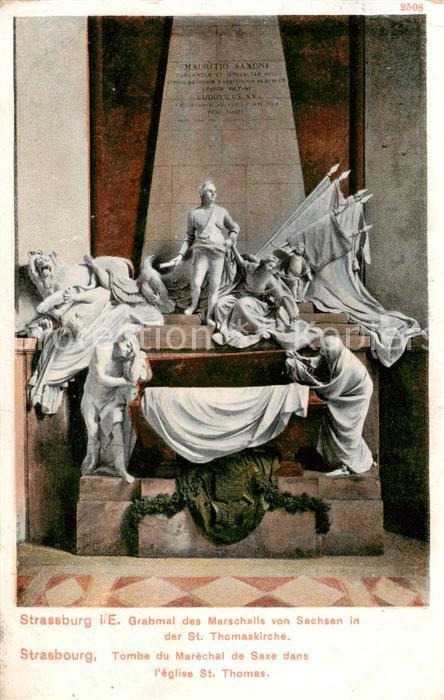Strassburg Elsass Grabmal des Marschalls von Sachsen in der St Thomaskirche