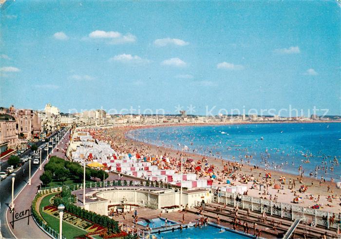 Les Sables-d Olonne 85 La Plage La Piscine et le Remblai