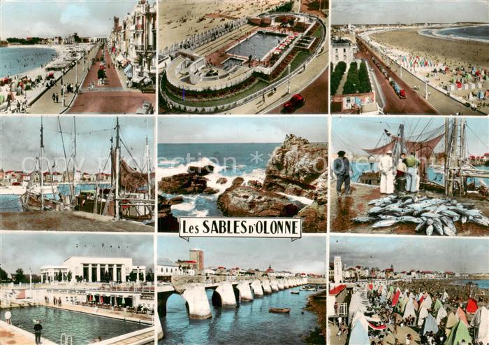 Les Sables-d Olonne 85 Le Remblai La Piscine La Grande Plage Le Port Les Rochers