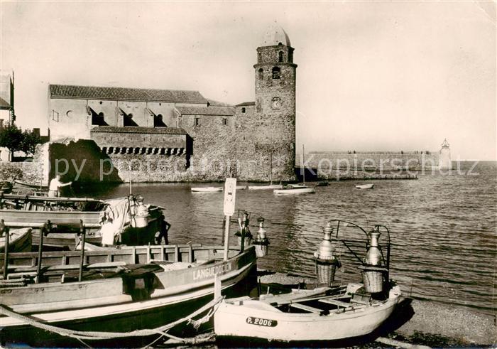 Collioure 66 Pyrenees-Orientales Eglise Saint Vincent Les lamparos