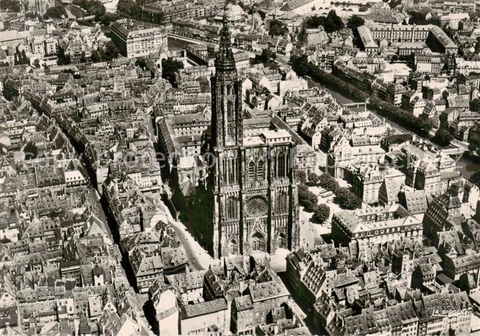 Strasbourg 67 Alsace Vue aerienne La Cathedrale