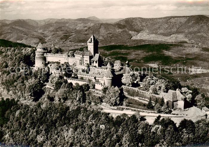 Haut-Koenigsbourg Hohkoenigsburg Le Chateau Vue aerienne
