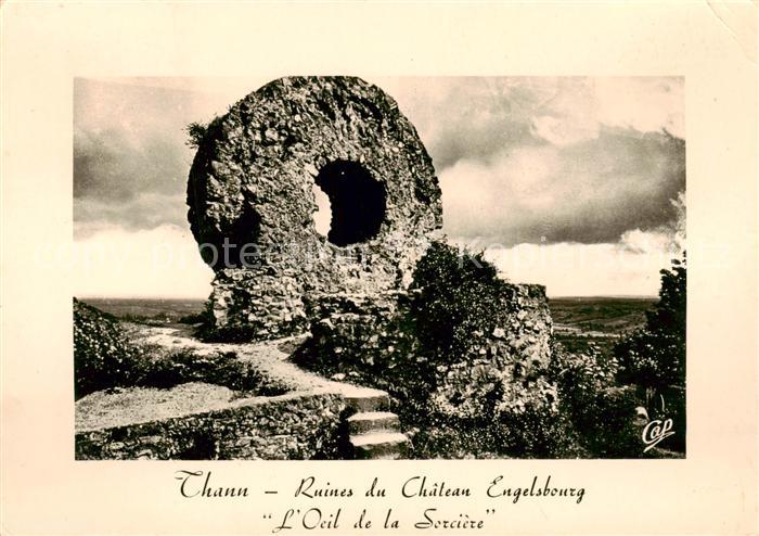 Thann  68 Alsace Ruines du Chateau Engelsbourg L’Oeil de la Sorciere