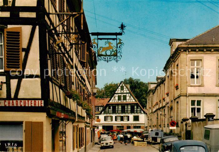 Bouxwiller Saverne Rue du Canal Altstadt Fachwerkhaeuser