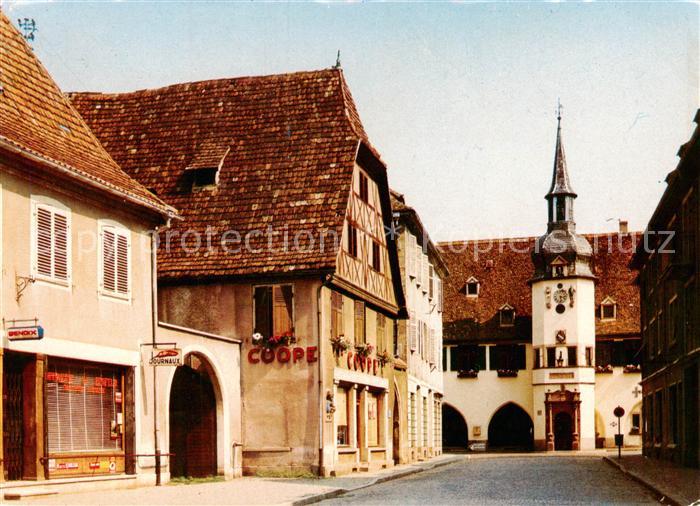 Benfeld  67 Alsace Vue de la Mairie et son Stubenhausel
