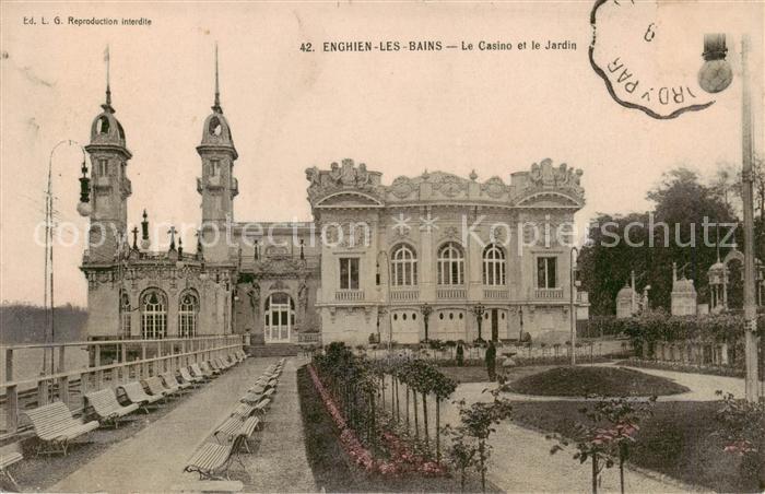 Enghien-les-Bains 95 Val-d Oise Le Casino et le Jardin