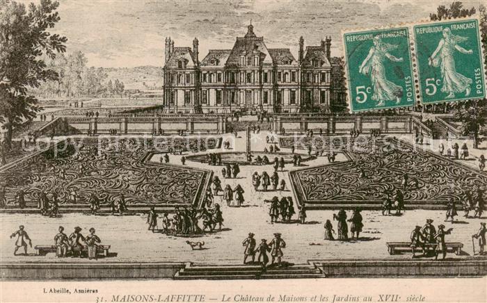 Maisons-Laffitte 78 Yvelines Le Chateau de Maisons et les Jardins