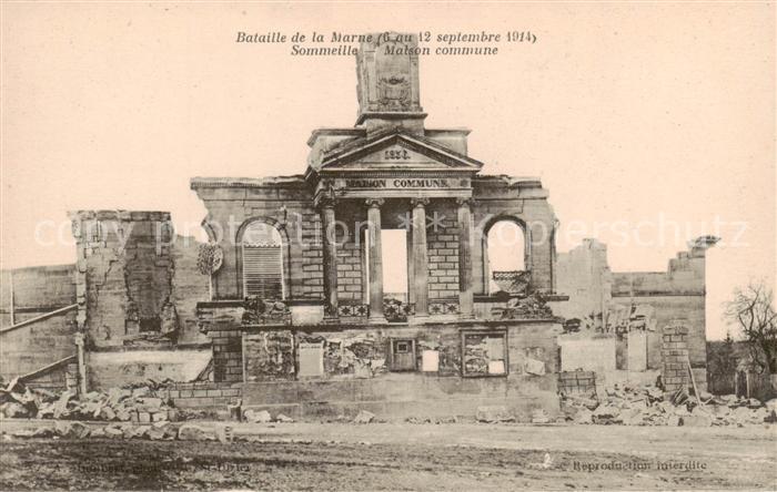 Sommeille Sommeilles 55 Meuse Bataille de la Marne Maison commune