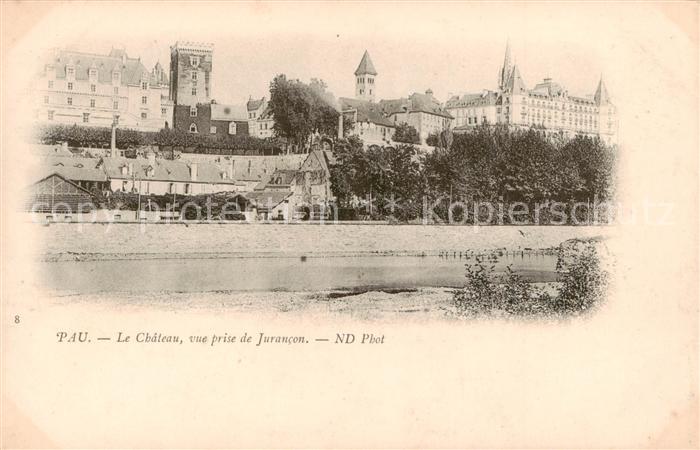 Pau 64 Le Chateau vue prise de Jurancon