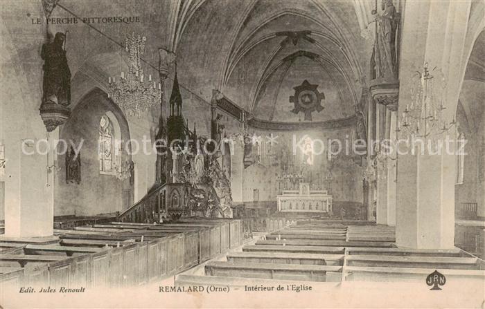 Remalard 61 Orne Interieur de l'Eglise
