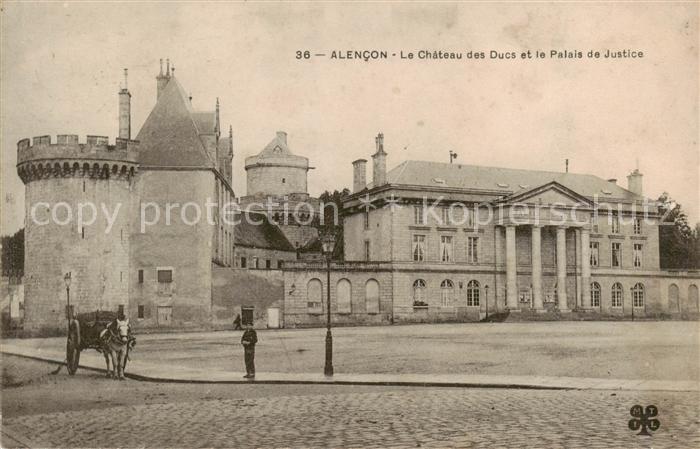Alencon 61 Le Chateau des Ducs et le Palais de Justice