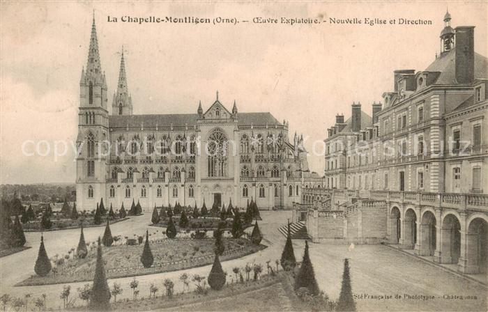 La Chapelle-Montligeon 61 Oeuvre Expiatoire Nouvelle Eglise et Direction
