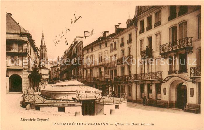 Plombieres-les-Bains Vosges Place du Bain Romain