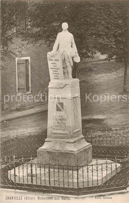 Chantelle-le-Chateau 03 Allier Monument aux Morts