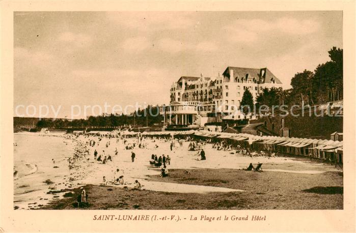 Saint-Lunaire La Plage et le Grand Hotel