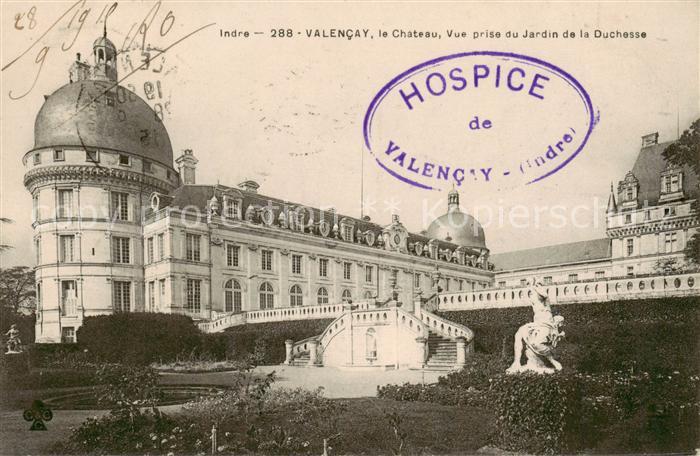 Valencay 36 Le Chateau Vue prise du Jardin de la Duchesse