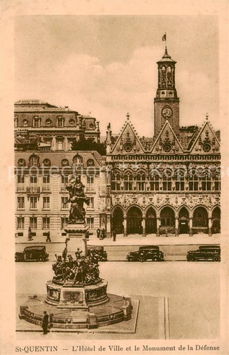 St-Quentin 02 Aisne Hotel de Ville et le Monument de la Defense