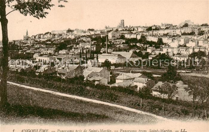 Angouleme 16 Charente Panorama pris de Saint Martin
