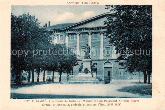 Chambery 73 Palais de Justice et Monument du President Antoine Favre