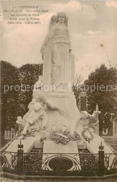 Flers 61 Orne Monument eleve aux Enfants de Flers morts pour la France
