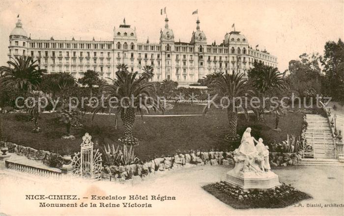 Cimiez Nice 06 Nizza Excelsior Hotel Regina Monument de la Reine Victoria