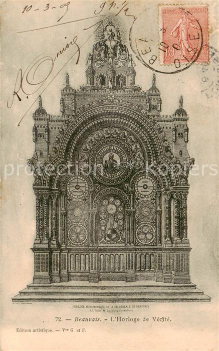 Beauvais  60 Oise Horloge de Verite