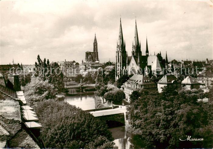 Strasbourg 67 Alsace Eglise St Paul et la Cathedrale