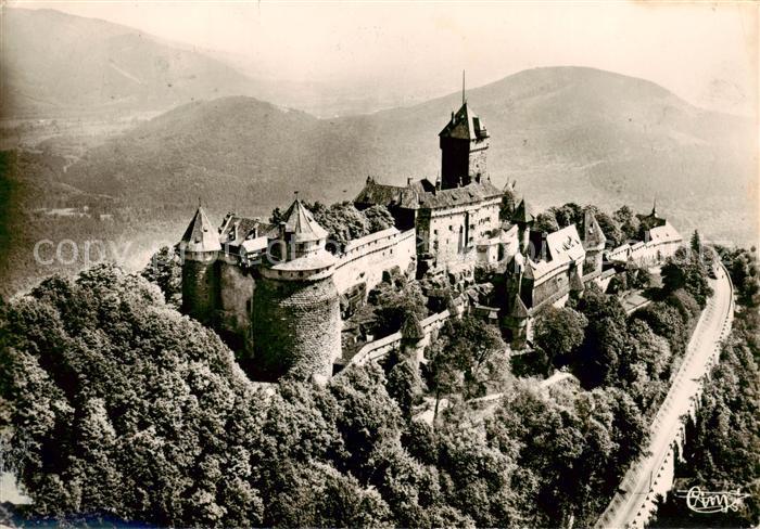 Haut-Koenigsbourg Hohkoenigsburg Vue aerienne du Chateau